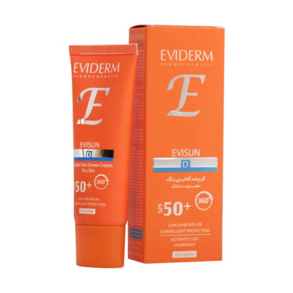 کرم ضد آفتاب بی رنگ پوست خشک SPF50 اویدرم